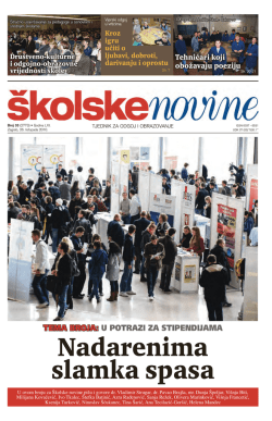 1 TEMA BROJA: U POTRAZI ZA STIPENDIJAMA