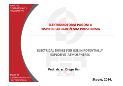 ELEKTROMOTORNI POGONI U EKSPLOZIJSKI UGROŽENIM