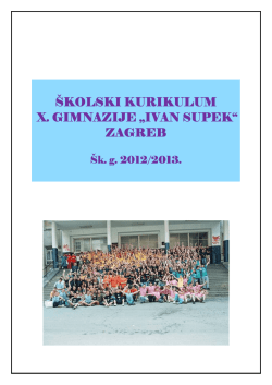 &Scaron;KOLSKI KURIKULUM &Scaron;KOLSKI KURIKULUM X
