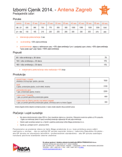 Skinite cjenik za predsjedničke izbore