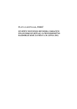 rev izvj I-VI 2012 (pdf) - Plava laguna