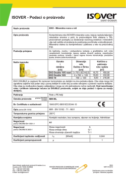 ISOVER List sa podacima - EKO.pdf