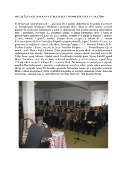 OBILJEŽAVANJE 20 GODINA STROJARSKE I PROMETNE &Scaron;KOLE