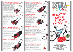 PROLJETNA AKCIJA BICIKLA I KOSILICA!