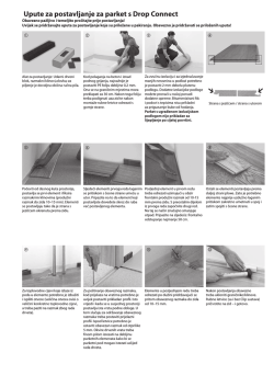 Upute za postavljanje za parket s Drop Connect