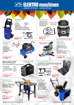 Iskoristite posebnu ponudu artikla Elektro Maschinen