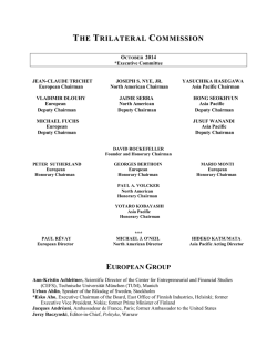 asia pacific group - Trilateral Commission