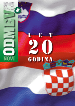 odmev - Zveza slovenskih dru&scaron;tev na Hrva&scaron;kem