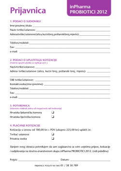 Prijavnica (PDF)