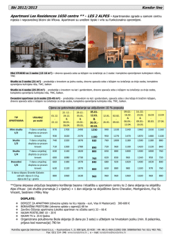 Cijene i ostale informacije - katalog