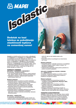 Dodatak na bazi lateksa za pobolj&scaron;anje elastičnosti lepkova