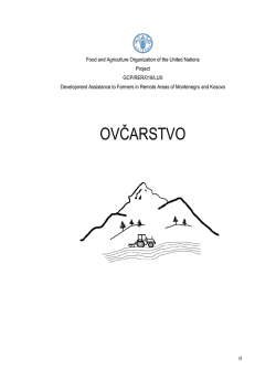 ovčarstvo - Development Assistance to Farmers In Remote Areas of