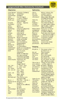 Langenscheidt Mini-Dolmetscher Griechisch