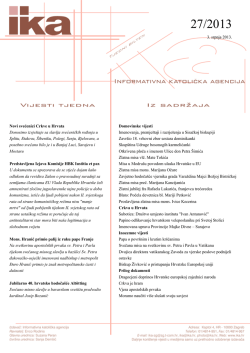 3. srpnja 2013. Novi svećenici Crkve u Hrvata Donosimo