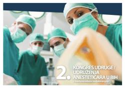Program - 2. Kongres udruge / udruženja anestetičara u BIH s