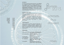 Prva obavijest - Hrvatski veterinarski institut