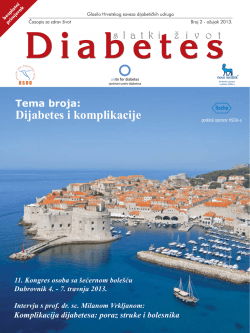 Dijabetes i komplikacije - Hrvatski savez dijabetičkih udruga