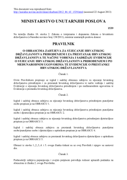 65 13.06.2012 Pravilnik o obrascima zahtjeva