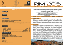RIM 2015 PRVA OB