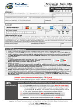 Standardna autorizacija (PDF)