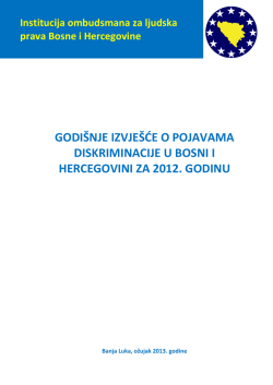 godišnje izvješće o rezultatima aktivnosti institucije ombudsmana za