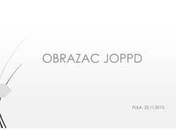 Prezentacija sa primjerima - JOPPD