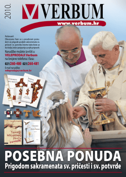 Prigodom sakramenata sv. pričesti i sv. potvrde