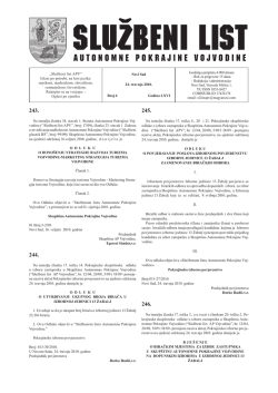 Službeni list APV - Novi Sad