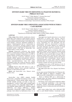 EPsTEiN-Barr virusNi HEPaTiTis sa PojavoM ikTErusa