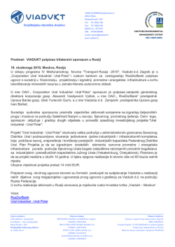 Potpisan trilateralni sporazum u Rusiji