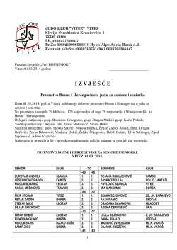 o v d j e - Judo savez Bosne i Hercegovine