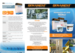 hidroizolacijski premazi - Centar za žbuke / Tomislav Zagreb doo