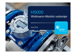 Vodomjer H5000-Woltmann Helix