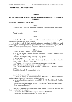 Odredbe za provođenje