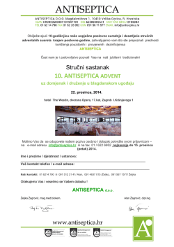 prijavnica za 10. antiseptica advent
