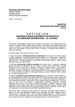 7 Sustav natjecanja 2015.