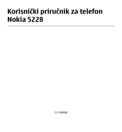 Korisnički priručnik za telefon Nokia 5228