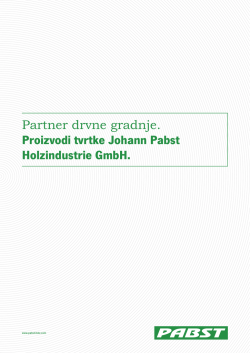 Partner drvne gradnje. Proizvodi tvrtke Johann Pabst Holzindustrie