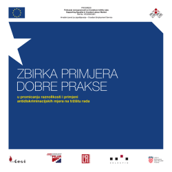 ZBIRKA PRIMJERA DOBRE PRAKSE