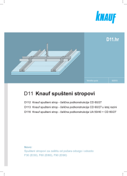 D11 Knauf spu&scaron;teni stropovi