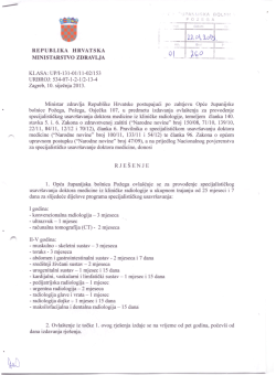 Klinička radiologija - Opća županijska bolnica Požega