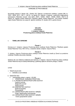 2. Izmjene i dopune Prostornog plana uređenja