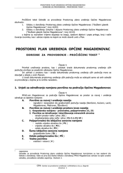 PROSTORNI PLAN UREĐENJA OPĆINE MAGADENOVAC