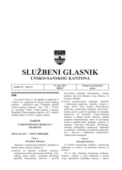 Sluzbeni glasnici 10 - Vlada Unsko