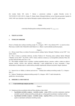 Odluka o donošenju Detaljnog plana uređenja