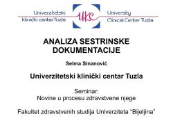 ANALIZA SESTRINSKE DOKUMENTACIJE