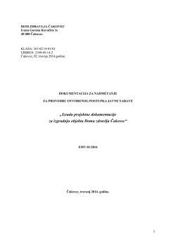 Dokumentacija za nadmetanje