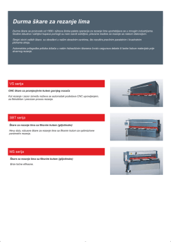 Durma škare za rezanje lima