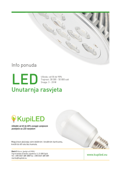 Info ponuda LED unutarnja rasvjeta 15.01.2013