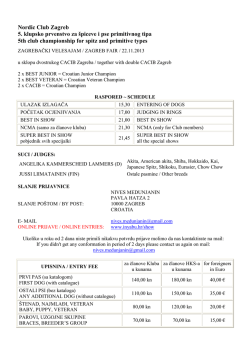 Nordic Club Zagreb 5. klupsko prvenstvo za špiceve i pse